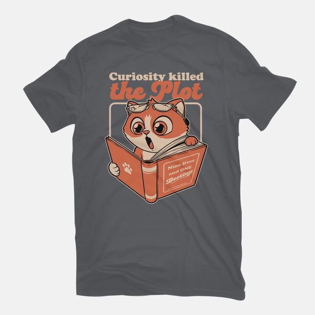 Curious Cat Book-Mens-Basic-Tee-Studio Mootant