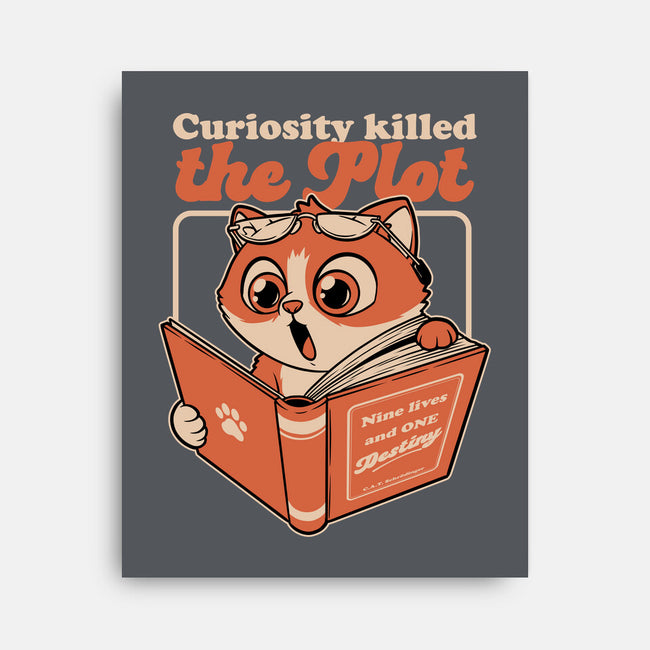 Curious Cat Book-None-Stretched-Canvas-Studio Mootant