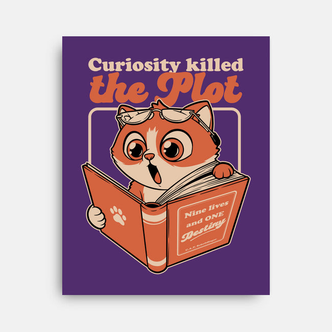 Curious Cat Book-None-Stretched-Canvas-Studio Mootant