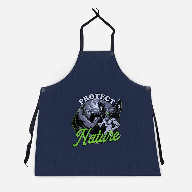 Cryptids Protect Nature-Unisex-Kitchen-Apron-Studio Mootant