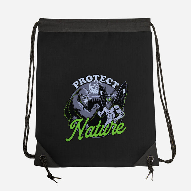 Cryptids Protect Nature-None-Drawstring-Bag-Studio Mootant