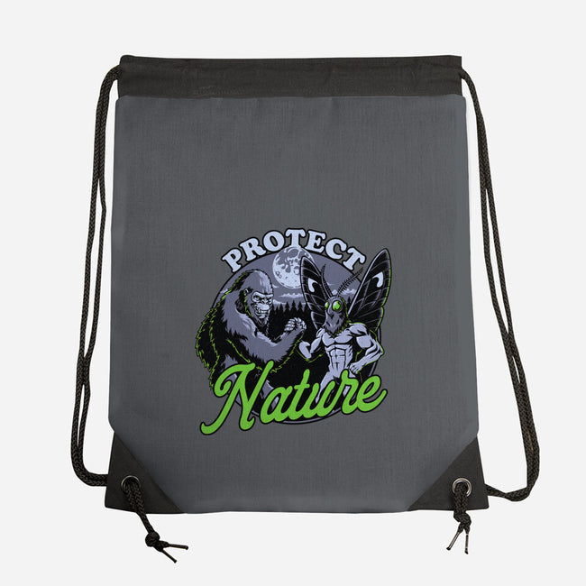 Cryptids Protect Nature-None-Drawstring-Bag-Studio Mootant
