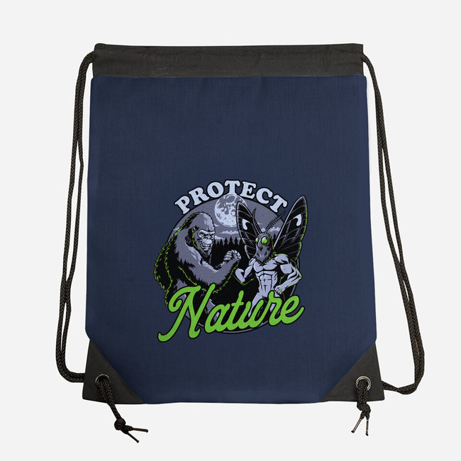 Cryptids Protect Nature-None-Drawstring-Bag-Studio Mootant