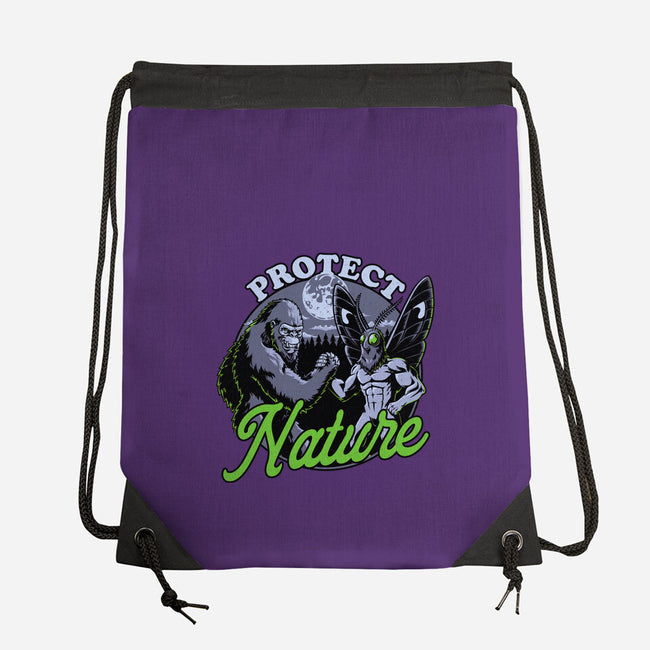 Cryptids Protect Nature-None-Drawstring-Bag-Studio Mootant