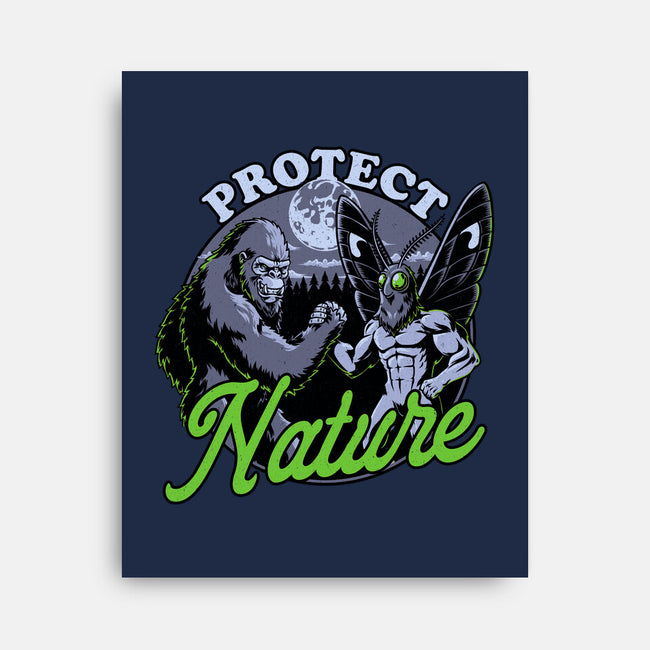 Cryptids Protect Nature-None-Stretched-Canvas-Studio Mootant