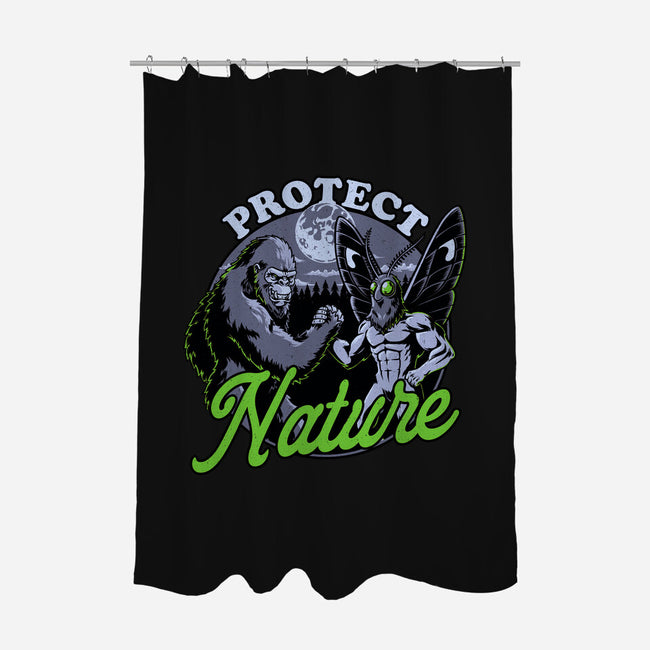 Cryptids Protect Nature-None-Polyester-Shower Curtain-Studio Mootant