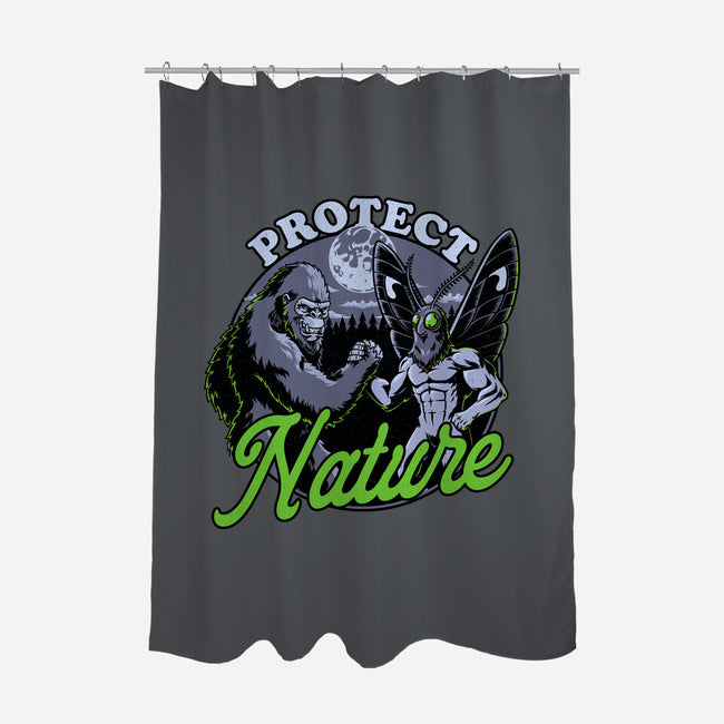 Cryptids Protect Nature-None-Polyester-Shower Curtain-Studio Mootant