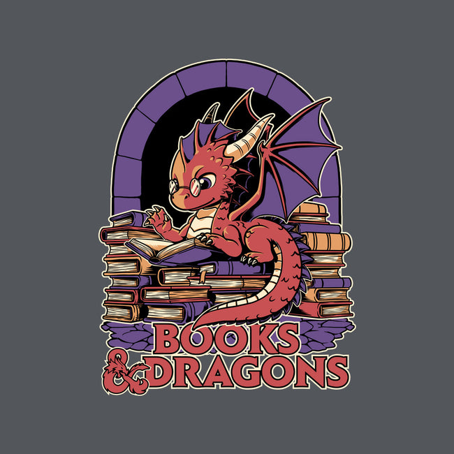 Books And Dragons-Unisex-Pullover-Sweatshirt-Studio Mootant