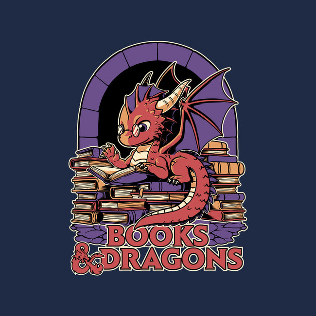 Books And Dragons-None-Fleece-Blanket-Studio Mootant