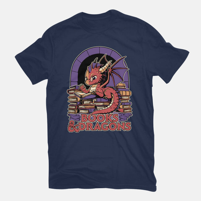 Books And Dragons-Youth-Basic-Tee-Studio Mootant