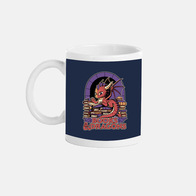 Books And Dragons-None-Mug-Drinkware-Studio Mootant