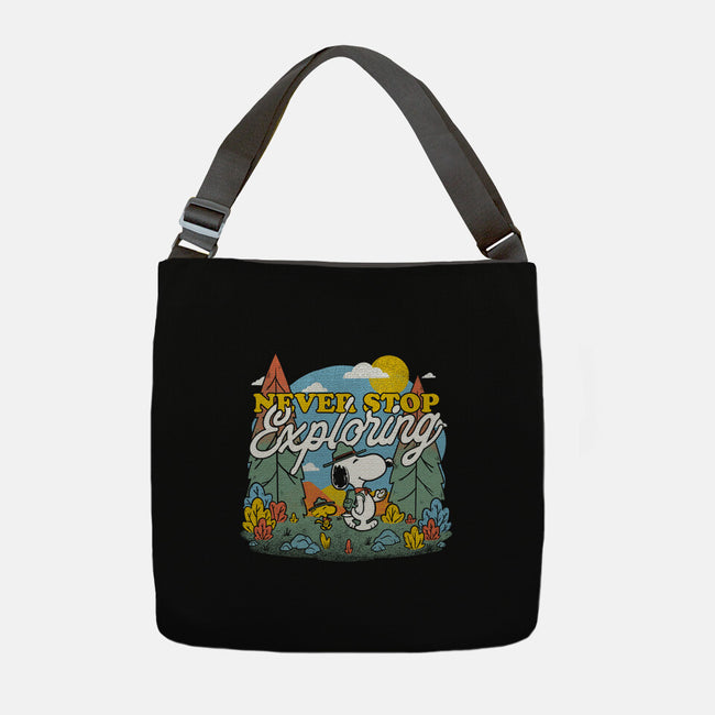 Beagle Wilderness Exploration-None-Adjustable Tote-Bag-Studio Mootant