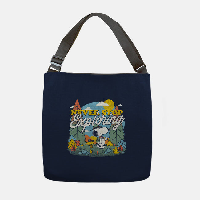 Beagle Wilderness Exploration-None-Adjustable Tote-Bag-Studio Mootant