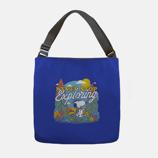 Beagle Wilderness Exploration-None-Adjustable Tote-Bag-Studio Mootant