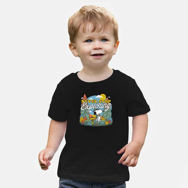 Beagle Wilderness Exploration-Baby-Basic-Tee-Studio Mootant