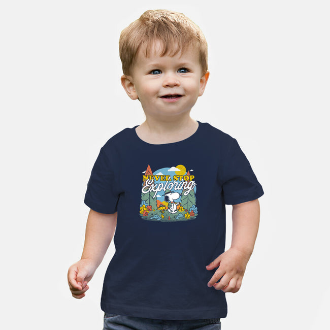 Beagle Wilderness Exploration-Baby-Basic-Tee-Studio Mootant