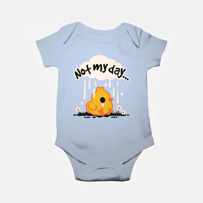 Not My Day Sad Chick-Baby-Basic-Onesie-NemiMakeit