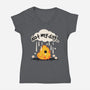 Not My Day Sad Chick-Womens-V-Neck-Tee-NemiMakeit