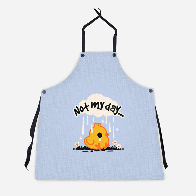 Not My Day Sad Chick-Unisex-Kitchen-Apron-NemiMakeit