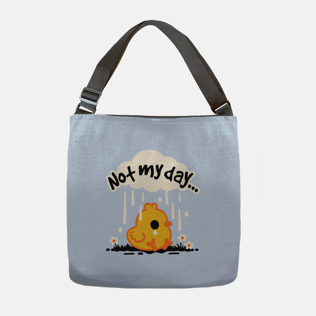 Not My Day Sad Chick-None-Adjustable Tote-Bag-NemiMakeit