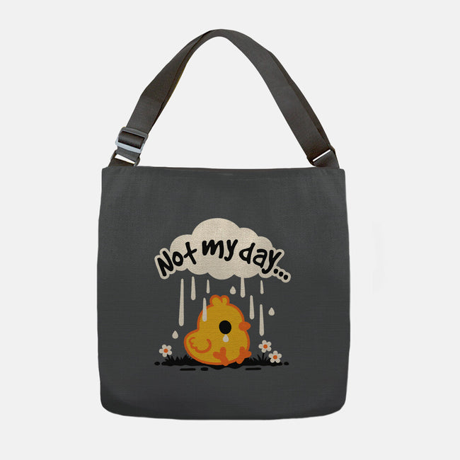 Not My Day Sad Chick-None-Adjustable Tote-Bag-NemiMakeit