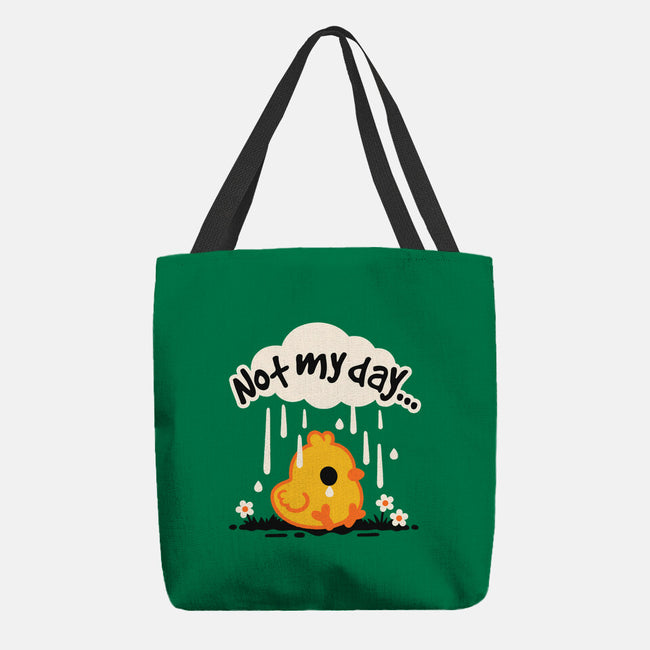 Not My Day Sad Chick-None-Basic Tote-Bag-NemiMakeit