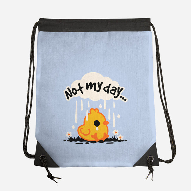 Not My Day Sad Chick-None-Drawstring-Bag-NemiMakeit