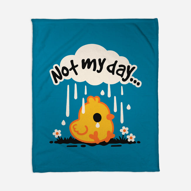 Not My Day Sad Chick-None-Fleece-Blanket-NemiMakeit