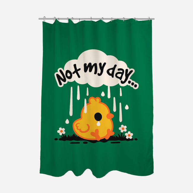 Not My Day Sad Chick-None-Polyester-Shower Curtain-NemiMakeit