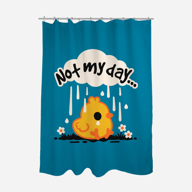 Not My Day Sad Chick-None-Polyester-Shower Curtain-NemiMakeit