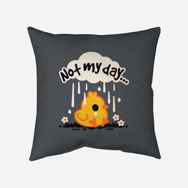 Not My Day Sad Chick-None-Removable Cover w Insert-Throw Pillow-NemiMakeit