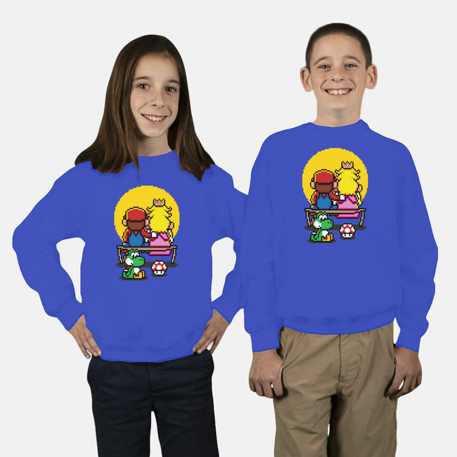 Pixel Love-Youth-Crew Neck-Sweatshirt-jrberger