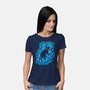 Cat Underwater-Womens-Basic-Tee-nickzzarto