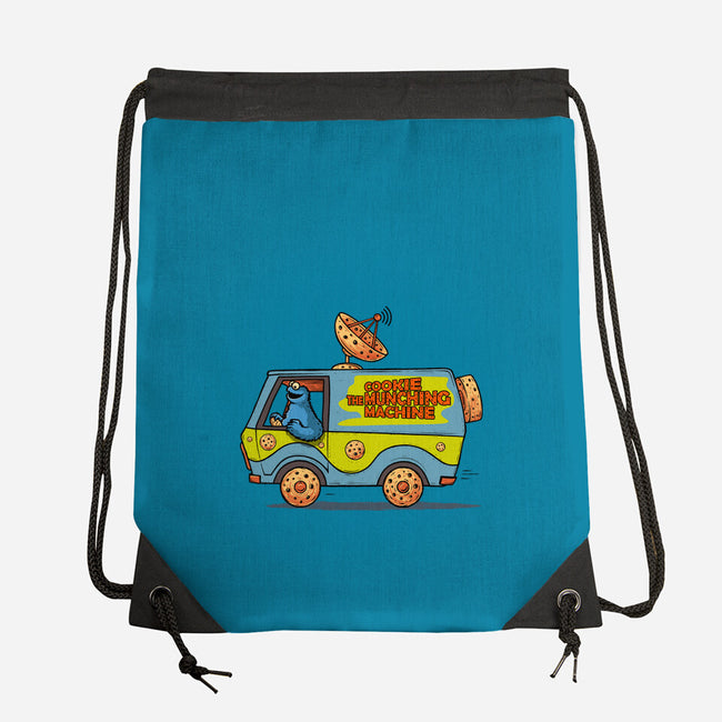 Cookie Munching Machine-None-Drawstring-Bag-erion_designs