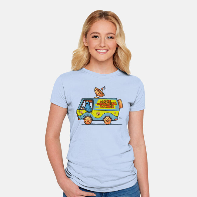 Cookie Munching Machine-Womens-Fitted-Tee-erion_designs