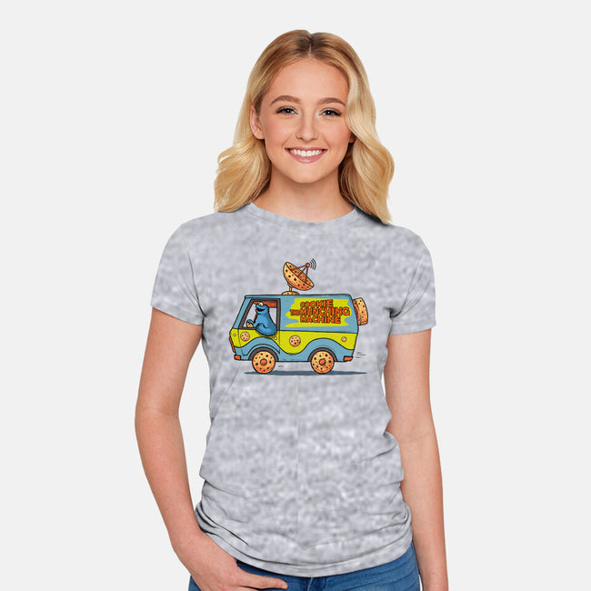 Cookie Munching Machine-Womens-Fitted-Tee-erion_designs