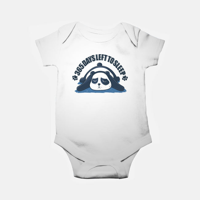 365 Days Left To Sleep-Baby-Basic-Onesie-erion_designs