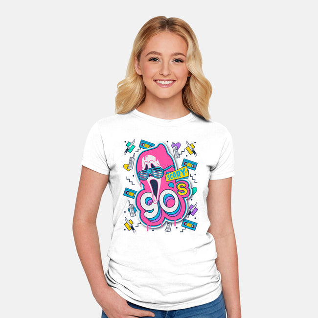 Scary 90s-Womens-Fitted-Tee-Getsousa!