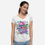 Scary 90s-Womens-V-Neck-Tee-Getsousa!