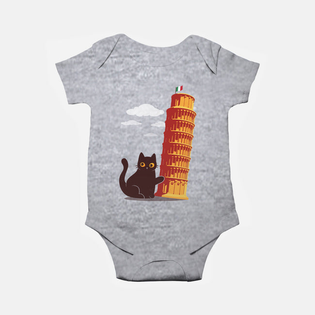 Purrfectly Tilted-Baby-Basic-Onesie-erion_designs