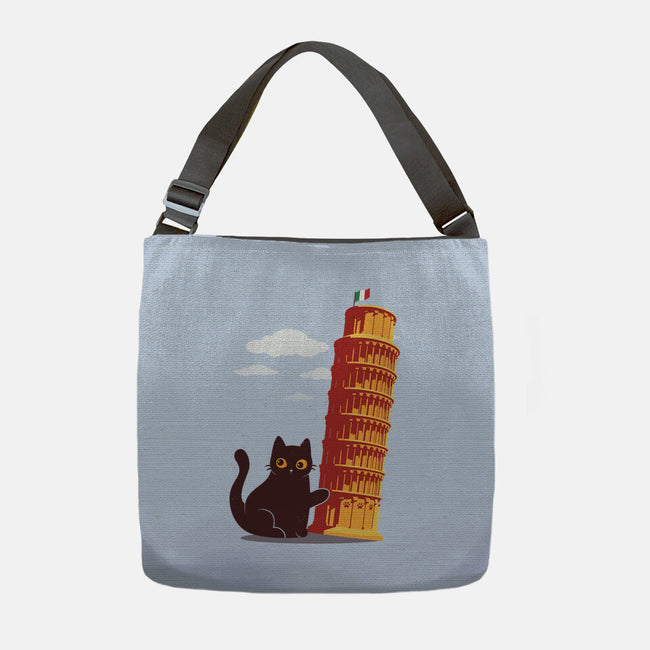 Purrfectly Tilted-None-Adjustable Tote-Bag-erion_designs