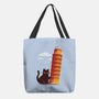 Purrfectly Tilted-None-Basic Tote-Bag-erion_designs