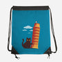 Purrfectly Tilted-None-Drawstring-Bag-erion_designs