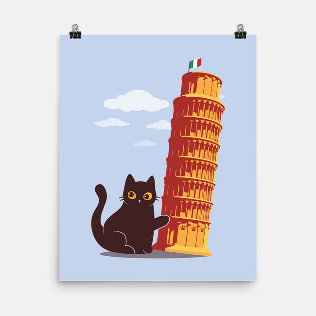 Purrfectly Tilted-None-Matte-Poster-erion_designs