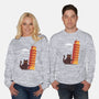 Purrfectly Tilted-Unisex-Crew Neck-Sweatshirt-erion_designs