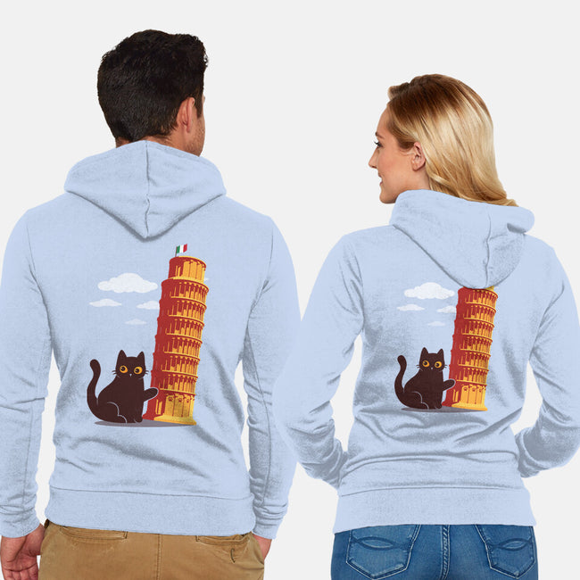 Purrfectly Tilted-Unisex-Zip-Up-Sweatshirt-erion_designs