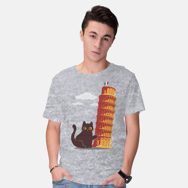 Purrfectly Tilted-Mens-Basic-Tee-erion_designs