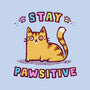 Stay Pawsitive-None-Basic Tote-Bag-kg07