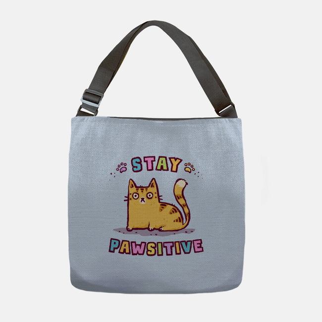 Stay Pawsitive-None-Adjustable Tote-Bag-kg07