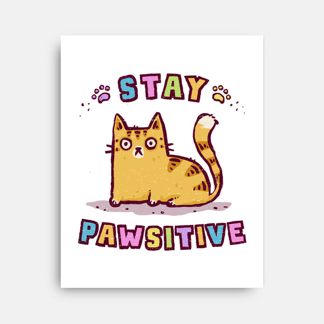 Stay Pawsitive-None-Stretched-Canvas-kg07